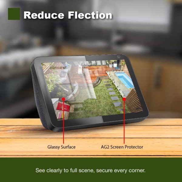 AG2 Anti-Glare Screen Protector for Amazon Alexa Echo Show 8 [2 Pack] - Image 2
