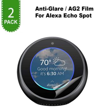AG2 Anti-Glare Screen Protector for Amazon Alexa Echo [2 Pack]