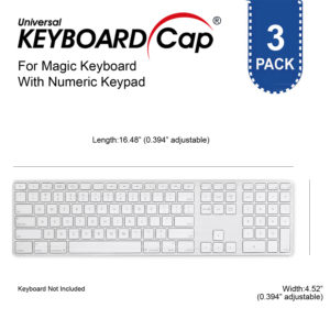 Keyboard Cap for Apple Wireless Magic Keyboard with Numeric keypad [3 Pack]